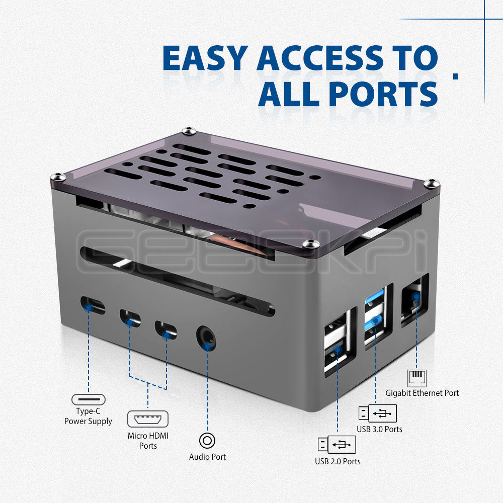 Geeekpi Aluminium Brick Case Z - Argon One V3 M.2 Nvme Case recensie en prijs